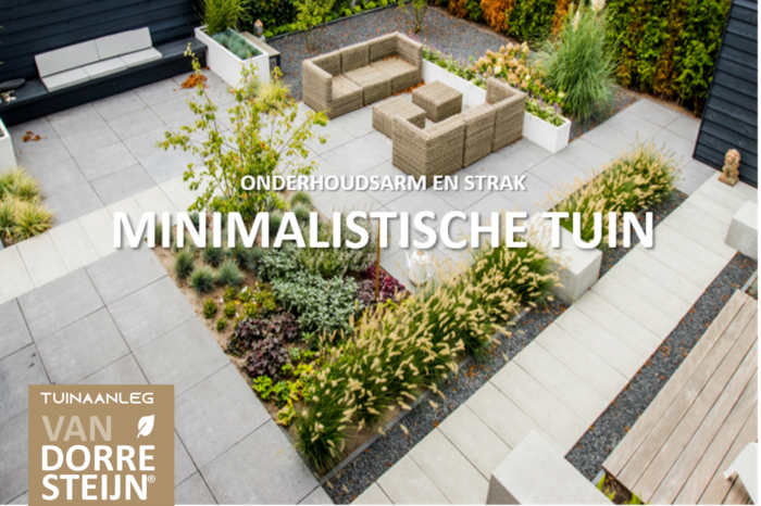 Minimalistische tuin Soest tuinaanleg van Dorresteijn