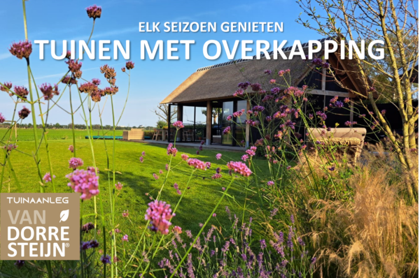 Blaricum tuinaanleg villatuin met overkapping